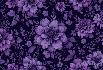 Purple flowers on a purple background.