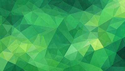 The primary subject of the image is a green geometric pattern, which is the main focus of the image. The setting is a green background, and the visual style is a digital art or illustration. The dominant colors are green and various shades of green, creating a calm and soothing atmosphere.