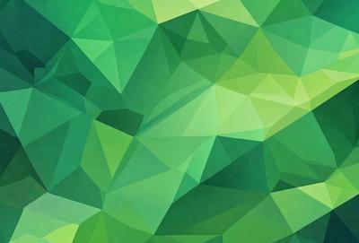 The primary subject of the image is a green geometric pattern, which is the main focus of the image. The setting is a green background, which complements the green geometric pattern. The visual style of the image is a digital art or illustration, as it is a well-defined and detailed pattern. The dominant colors in the image are green, which creates a calm and soothing atmosphere.