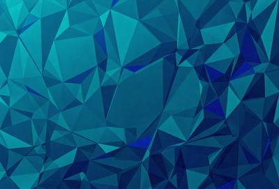 The primary subject of the image is a blue and white geometric pattern, which is the main focus of the image. The setting is a blue background, which complements the pattern. The visual style is a digital art or illustration, as the pattern is intricately designed and detailed. The dominant colors are blue and white, creating a calm and soothing atmosphere.