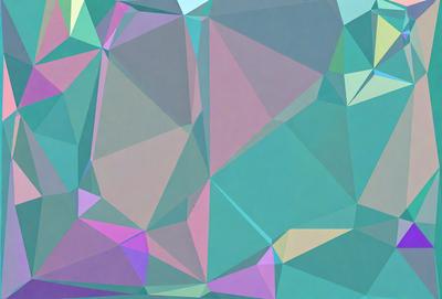 The primary subject of the image is a colorful, geometric pattern. The setting is a blue and purple background, which adds to the overall mood of the image. The visual style is a combination of digital art and illustration, creating a vibrant and dynamic scene. The dominant colors in the image are blue and purple, which contribute to a calming and soothing atmosphere.