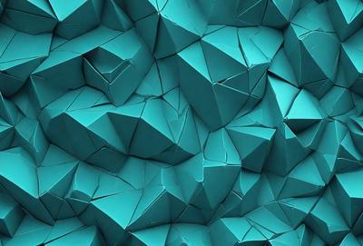 The primary subject of the image is a blue, three-dimensional, geometric pattern. The setting is a blue background, which creates a visually striking contrast with the pattern. The visual style is a combination of digital art and illustration, as the pattern appears to be a creative and intricate design. The dominant colors are blue and turquoise, which evoke a sense of calmness and tranquility.