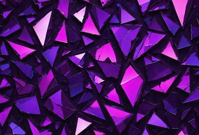 The primary subject of the image is a close-up of a purple and pink patterned surface, which appears to be a piece of art or a decorative item. The setting is a room with a purple and pink color scheme, creating a visually appealing and vibrant atmosphere. The visual style of the image is a combination of digital art and illustration, with the purple and pink colors dominating the scene. The overall mood of the image is lively and energetic, with the v