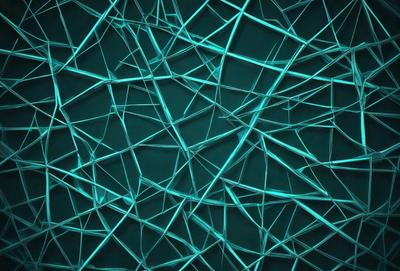 The primary subject of the image is a blue and green patterned background. The setting is a dark blue background with a green pattern, creating a visually striking contrast. The visual style is a digital art or illustration, as the pattern appears to be a digital creation. The colors and mood of the image are predominantly blue and green, giving it a calm and soothing atmosphere.