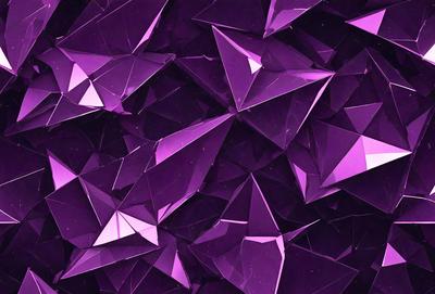 The primary subject of the image is a purple background with a pattern of triangles. The setting appears to be a dark, purple space, possibly a night sky. The visual style of the image is a combination of digital art and illustration, creating a unique and intriguing pattern. The dominant colors in the image are purple and white, giving the scene a calm and serene atmosphere.