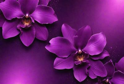 Purple flowers on a purple background.