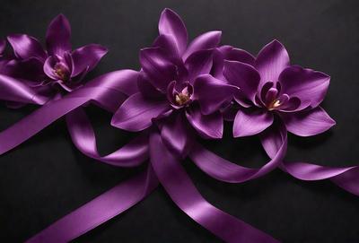 The primary subject of the image is a purple flower, which is the main object, scene, or focus of the image. The setting is a dark background, which contrasts with the purple flower. The visual style is a close-up of the flower, showcasing its details. The colors and mood of the image are predominantly purple, creating a calm and serene atmosphere.
