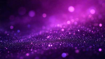 The primary subject of the image is a purple background with a pattern of bright, shiny, and colorful lights. The setting appears to be a dark, starry night, with the purple background providing a contrasting and visually striking backdrop. The visual style of the image is a combination of a photo and digital art, creating a unique and eye-catching effect. The colors and mood of the image are predominantly purple, with the bright lights adding a sense of energy and excitement to the scene.