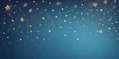 The primary subject of the image is a night sky filled with stars. The setting is a dark blue background, which contrasts with the bright stars. The visual style is a painting, which gives the image a unique and artistic appearance. The colors and mood of the image are predominantly dark and serene, with the stars providing a sense of wonder and tranquility.