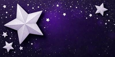 The primary subject of the image is a star, which is the main object, scene, or focus of the image. The setting or background of the image is a purple sky, which adds a unique and artistic touch to the scene. The visual style of the image is a combination of digital art and illustration, creating a visually appealing and creative representation of the star. The colors and mood of the image are predominantly purple, which gives the scene a calm and serene atmosphere.