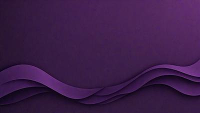 The primary subject of the image is a purple wave, which is the main object, scene, or focus of the image. The setting or background is a purple wall, and the visual style appears to be a digital art or illustration. The dominant colors and overall atmosphere of the image are purple and blue, creating a calm and serene mood.