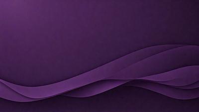 The primary subject of the image is a purple wave, which is the main focus of the scene. The setting is a purple background, which complements the wave's color. The visual style is a digital art or illustration, as the wave is depicted in a smooth and detailed manner. The colors and mood of the image are predominantly purple, creating a calm and serene atmosphere.