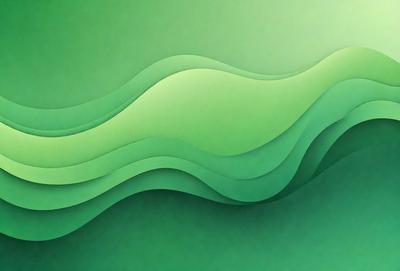 The primary subject of the image is a green wave, which is the main object, scene, or focus of the image. The setting/background consists of a green surface, which could be a wall or a background. The visual style of the image is digital art, as it is a digital illustration of a wave. The dominant colors in the image are green, which creates a calm and soothing atmosphere.