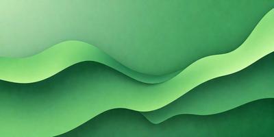 The primary subject of the image is a green wave or a green water surface. The setting is a green background, which creates a vibrant and lively atmosphere. The visual style is a digital art or illustration, as the wave appears to be a digital creation. The colors and mood are predominantly green, giving the image a fresh and natural feel.