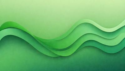 The primary subject of the image is a green wave or a green water-like surface. The setting is a green background, which creates a vibrant and lively atmosphere. The visual style is a combination of a photo and a digital art, illustration, or drawing. The colors and mood are predominantly green, giving the image a fresh and natural feel.
