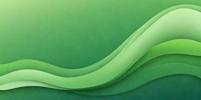 The primary subject of the image is a green background with a wave-like pattern. The setting is a green background, which creates a vibrant and lively atmosphere. The visual style is a combination of digital art and illustration, giving the image a unique and creative appearance. The dominant colors are green, which creates a sense of freshness and energy.