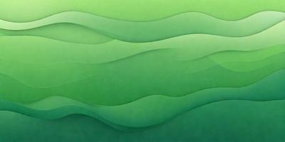 The primary subject of the image is a green, wavy, and flowing pattern. The setting is a green background, which creates a sense of depth and harmony with the subject. The visual style is a combination of digital art and illustration, giving the image a unique and artistic appearance. The colors and mood are predominantly green, which adds a sense of tranquility and natural beauty to the scene.