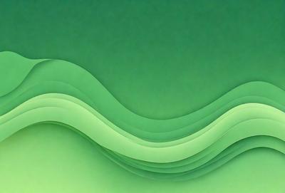 The primary subject of the image is a green wave, which is the main focus of the scene. The setting is a green background, which adds to the overall atmosphere of the image. The visual style is a combination of a photo and digital art, creating a unique and eye-catching design. The colors and mood of the image are predominantly green, giving it a calm and soothing appearance.