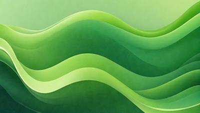 The primary subject of the image is a large, curved, and colorful wave. The wave is depicted in a digital art style, with a vibrant green color and a patterned texture. The setting is a blue background, which contrasts with the green wave, creating a visually appealing scene. The overall atmosphere of the image is lively and dynamic, with the wave's movement and the blue background providing a sense of depth and dimension.