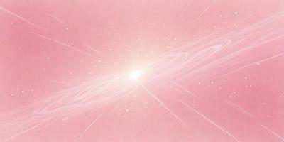 The primary subject of the image is a bright, pink background with a starburst pattern. The setting appears to be a space-themed environment, possibly a futuristic or celestial scene. The visual style of the image is a combination of digital art and illustration, creating a unique and eye-catching design. The dominant colors in the image are pink and white, giving it a warm and inviting atmosphere.