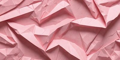 The primary subject of the image is a large pink paper sculpture. The setting is a pink background, which creates a visually striking contrast with the sculpture. The visual style is a combination of digital art and illustration, as the paper sculpture appears to be a three-dimensional representation of a two-dimensional image. The colors and mood of the image are predominantly pink, giving it a warm and inviting atmosphere.