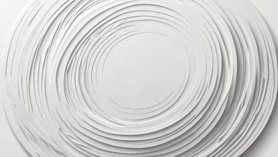 The primary subject of the image is a white circle, which is the main object, scene, or focus of the image. The circle is set against a white background, giving it a clean and minimalist appearance. The visual style of the image is a close-up of the white circle, which is a photo. The colors and mood of the image are predominantly white, giving it a calm and serene atmosphere.