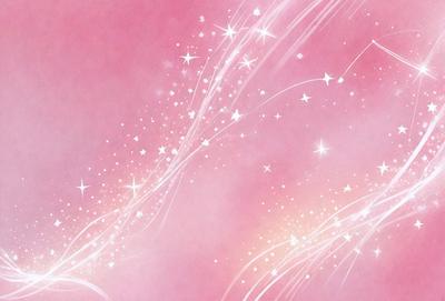 The primary subject of the image is a pink background with a swirling pattern of stars. The setting is a pink sky, and the visual style is a digital art or illustration. The dominant colors are pink and white, creating a warm and inviting atmosphere.
