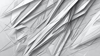The primary subject of the image is a large, intricate, and abstract design made of white paper. The design appears to be a three-dimensional structure, possibly a sculpture or a piece of art. The setting is a white background, which provides a clean and minimalist appearance to the design. The visual style of the image is a combination of digital art and illustration, as the paper design is created using a computer or other digital tools. The colors and mood of the image are predominantly white, giving it a clean,