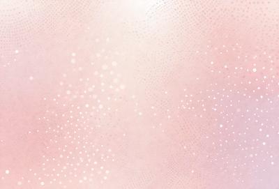 The primary subject of the image is a pink background with a pattern of white dots. The setting appears to be a room with a pink wall, and the visual style is a combination of a photo and digital art. The dominant colors are pink and white, creating a warm and inviting atmosphere.