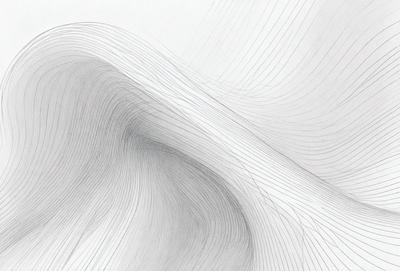 The primary subject of the image is a white, curved line that appears to be a drawing or illustration. The setting is a white background, which provides a clean and minimalist appearance. The visual style is a combination of digital art and illustration, as the line is both smooth and detailed. The colors and mood of the image are predominantly white, creating a sense of simplicity and elegance.