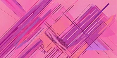 The primary subject of the image is a pink and purple geometric pattern. The setting is a pink background, and the visual style is a combination of digital art and illustration. The dominant colors are pink and purple, creating a warm and vibrant atmosphere.