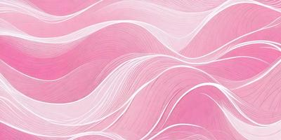 The primary subject of the image is a pink and white wave pattern. The setting is a pink background, which creates a visually striking contrast with the wave pattern. The visual style is a combination of digital art and illustration, giving the image a unique and artistic appearance. The dominant colors are pink and white, creating a warm and inviting atmosphere.