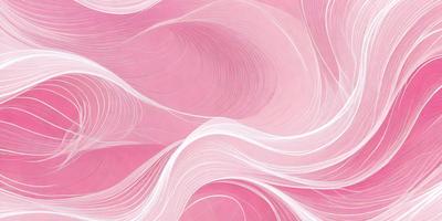 The primary subject of the image is a pink and white swirl pattern. The setting is a pink background, and the visual style appears to be a digital art or illustration. The dominant colors are pink and white, creating a soft and elegant atmosphere.