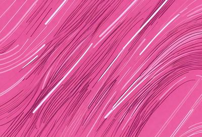 The primary subject of the image is a pink background with a pattern of white lines. The setting appears to be a pink paper or a pink background. The visual style is a combination of a drawing and a pattern, creating a unique and artistic appearance. The colors and mood of the image are predominantly pink, with the white lines adding a contrasting element to the background.