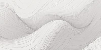The primary subject of the image is a white, curved, and flowing line that appears to be a part of a larger, more complex design. The setting is a white background, which provides a clean and minimalist appearance. The visual style is a combination of digital art and illustration, as the line is both fluid and detailed. The colors and mood of the image are predominantly white, creating a sense of simplicity and elegance.