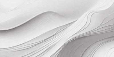 The primary subject of the image is a large, white, curved sheet of paper. The paper appears to be folded or curled, creating a visually interesting and dynamic shape. The setting is a white background, which allows the paper to stand out as the main focus of the image. The visual style is a close-up of the paper, showcasing its texture and details. The colors and mood of the image are predominantly white, giving it a clean and minimalist appearance.