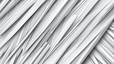 The primary subject of the image is a large, white, and intricate pattern. The pattern is composed of multiple layers and angles, creating a visually striking and complex design. The setting is a white background, which allows the pattern to stand out and be the main focus of the image. The visual style is a combination of digital art and illustration, as the pattern appears to be a digital creation, yet it has a hand-drawn quality to it. The colors and mood of the image are predominantly white, giving it
