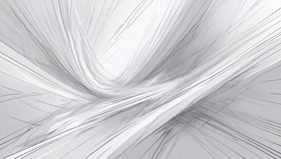 The primary subject of the image is a white, abstract drawing of a curved line. The setting is a white background, which emphasizes the drawing's form and shape. The visual style is a combination of digital art and illustration, as the line appears to be drawn with a stylus or a similar tool. The colors and mood of the image are predominantly white, creating a clean and minimalist atmosphere.