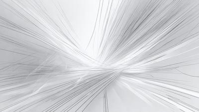 The primary subject of the image is a white background with a series of black lines or strokes. The setting appears to be a white wall or surface, and the visual style is a combination of digital art and illustration. The image has a minimalist and modern appearance, with the black lines creating a sense of depth and contrast against the white background. The overall atmosphere is clean, simple, and modern.