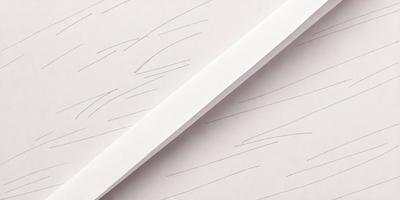 The primary subject of the image is a pair of white scissors. The scissors are placed on a pink surface, which serves as the setting or background. The visual style of the image is a close-up of the scissors, showcasing their details. The colors in the image are predominantly white and pink, creating a calm and soothing atmosphere.