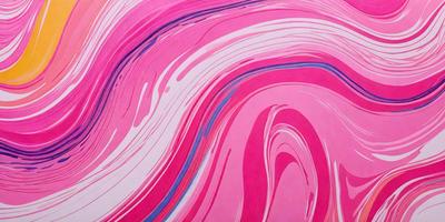 The primary subject of the image is a pink and blue swirl pattern. The setting is a white background, and the visual style appears to be a digital art or illustration. The dominant colors in the image are pink and blue, creating a vibrant and lively atmosphere.