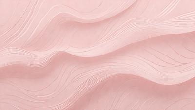 The primary subject of the image is a pink paper with a wave-like pattern. The setting is a pink background, and the visual style appears to be a combination of a photo and a digital art or illustration. The colors and mood of the image are predominantly pink, creating a warm and inviting atmosphere.