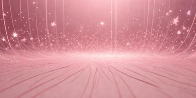 The primary subject of the image is a pink background with a white line. The setting is a pink room with a starry background. The visual style is a combination of digital art and illustration. The dominant colors are pink and white, creating a warm and inviting atmosphere.