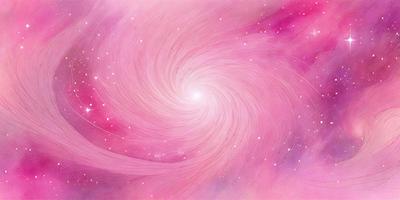 The primary subject of the image is a spiral or vortex, which is the main object, scene, or focus of the image. The spiral is pink and appears to be a part of a larger, pink background. The visual style of the image is digital art, as it is a computer-generated or digitally created piece. The colors and mood of the image are predominantly pink, giving it a warm and inviting atmosphere.
