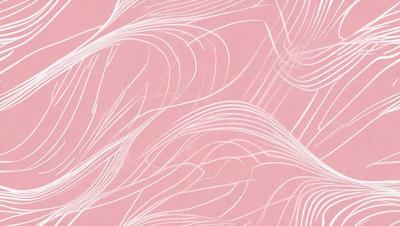 The primary subject of the image is a pink and white patterned wallpaper. The setting is a room with a pink background. The visual style is a combination of digital art and illustration. The dominant colors are pink and white, creating a warm and inviting atmosphere.