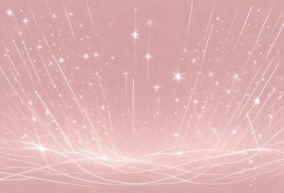 The primary subject of the image is a pink background with a pattern of white stars. The setting is a pink background with a pattern of white stars. The visual style is digital art. The colors and mood are predominantly pink and white, creating a warm and inviting atmosphere.