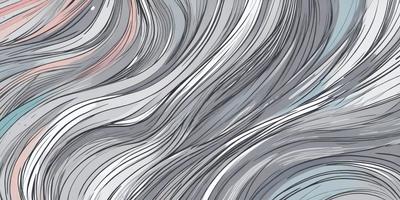 The primary subject of the image is a close-up of a person's hair, which appears to be a mix of white and gray. The setting is a gray background, and the visual style is a combination of digital art and illustration. The colors and mood of the image are predominantly gray and white, giving it a calm and serene atmosphere.