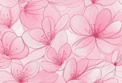 The primary subject of the image is a close-up of a pink flower. The setting is a pink background, which adds to the overall mood of the image. The visual style is a combination of a photo and a digital art, creating a unique and eye-catching pattern. The dominant colors are pink, which gives the image a warm and inviting atmosphere.