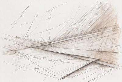 The primary subject of the image is a drawing of a wooden table. The table is depicted in a detailed and artistic manner, with a focus on its texture and structure. The setting is a white surface, which provides a clean and uncluttered backdrop for the drawing. The visual style of the image is a combination of digital art and illustration, showcasing the artist's skill in capturing the intricacies of the wooden table. The colors and mood of the image are predominantly neutral, with a