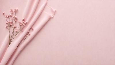 The primary subject of the image is a pink background with a row of pink flowers. The setting is a pink wall, and the visual style is a photo. The dominant colors are pink, and the overall atmosphere is soft and delicate.